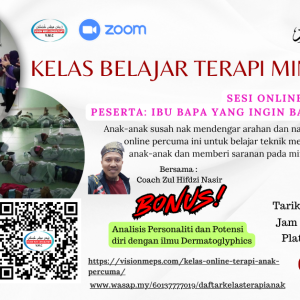 kelas belajar terapi minda anak free