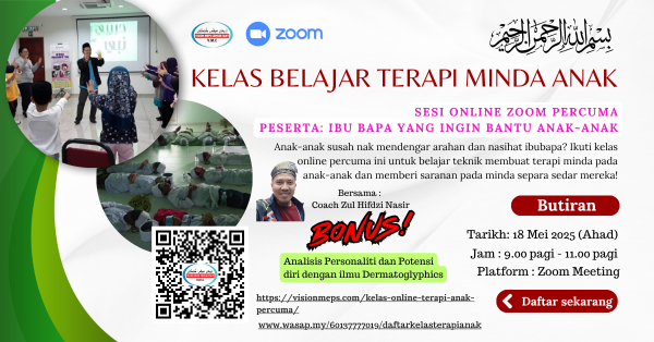 kelas belajar terapi minda anak free